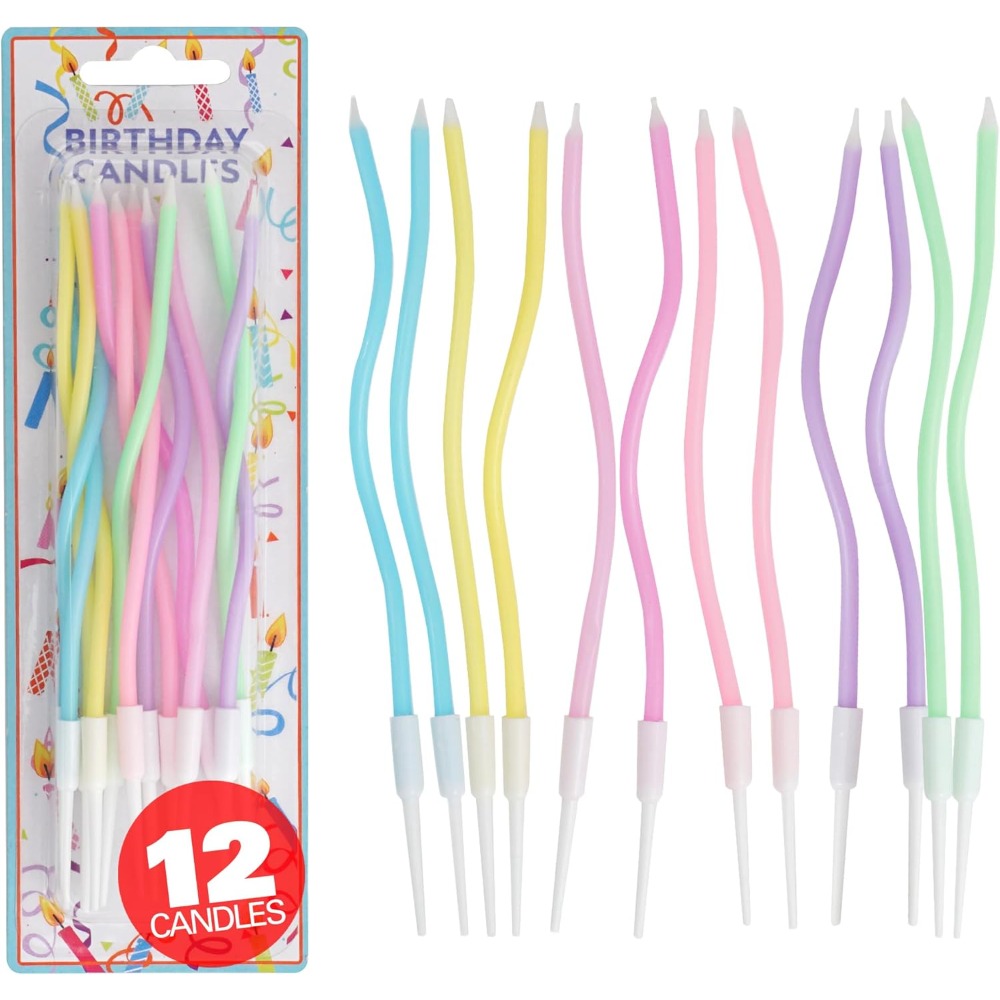 Candle Supplies Usa - Conjunto de 12 Velas Espiral Arco-Íris