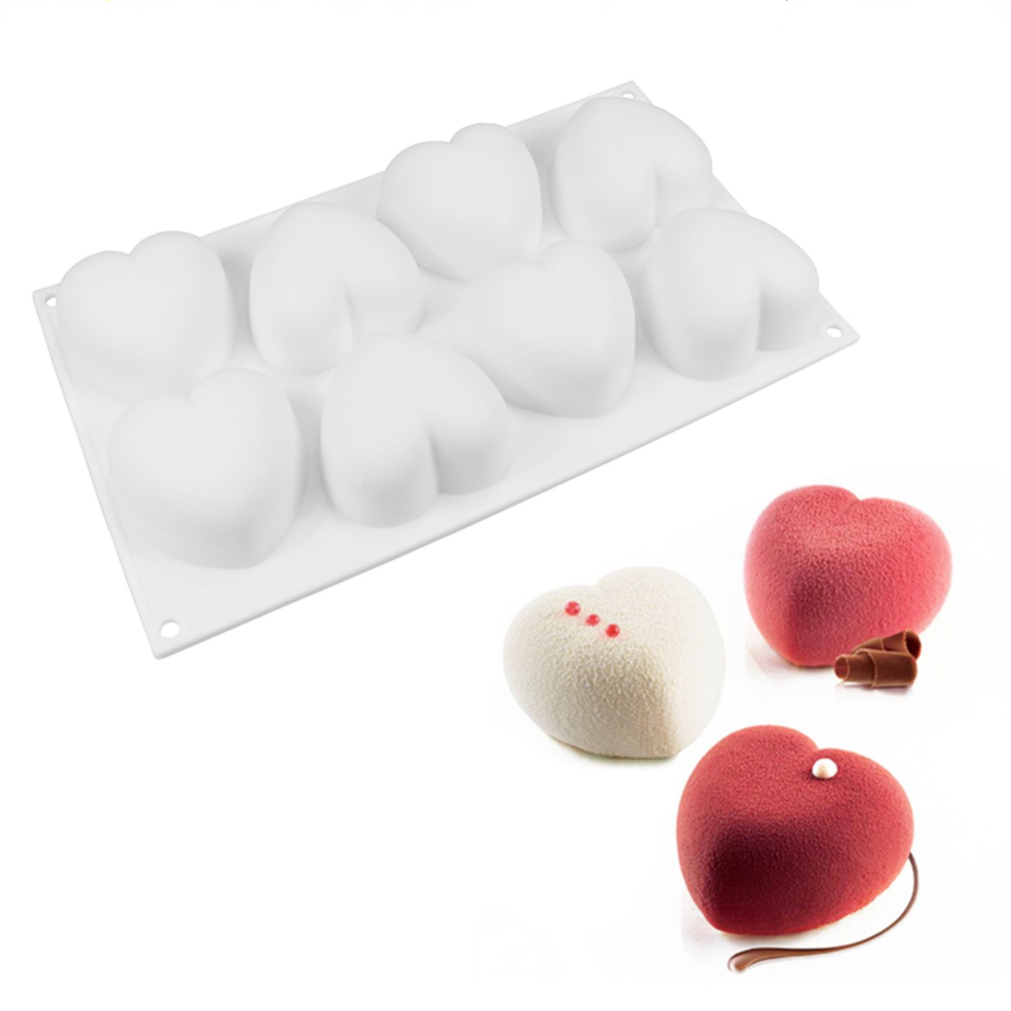 Candle Making Supplies Kit - Amor coração silicone sabão molde artesanal