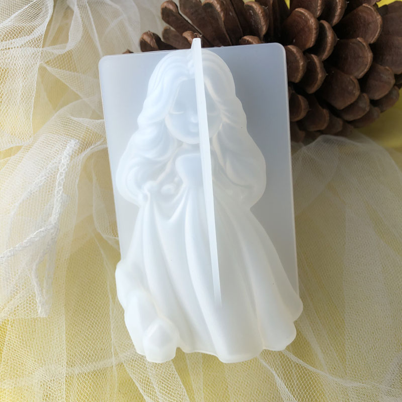 3d bonito princesa silicone ve - Candle Making Supplies Kit avaliação e preço