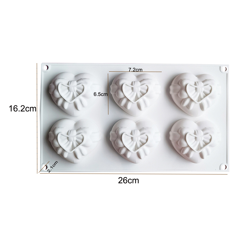Molde de silicone de coração p - Candle Supplies Eu avaliação e preço