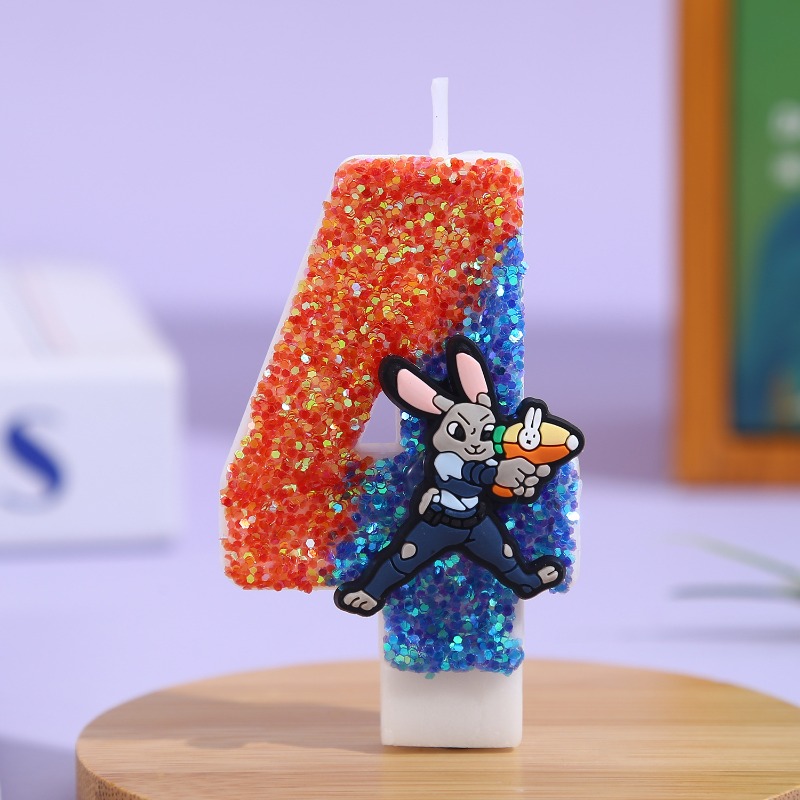 Vela de Aniversário 3D com Tem - Candle Supplies Usa avaliação e preço