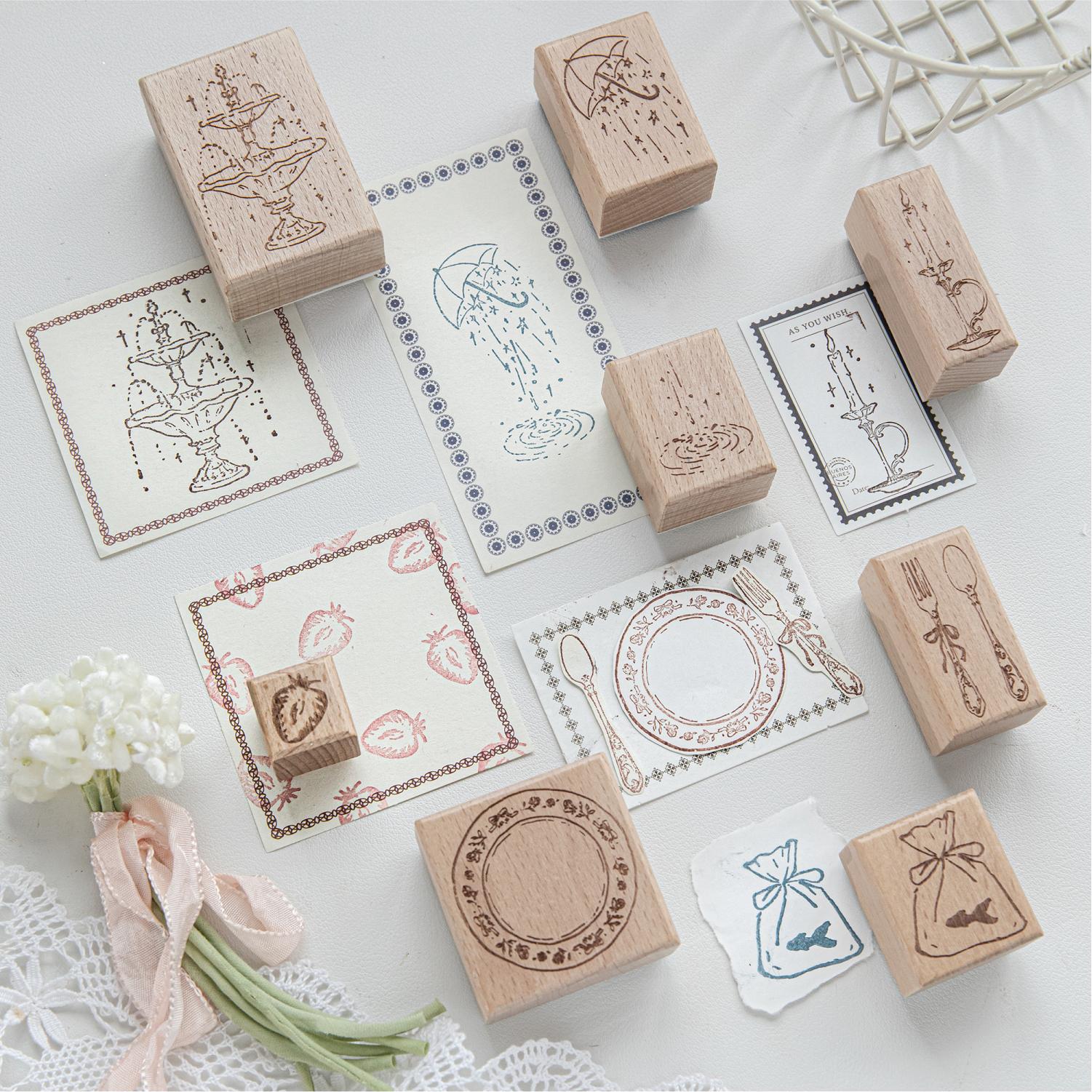 Carimbo de Madeira com Design  - Candle Supplies Usa avaliação e preço